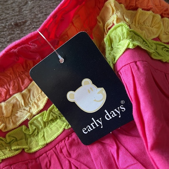 Early days 100% cotton pink infant dress NEW - Picture 7 of 9